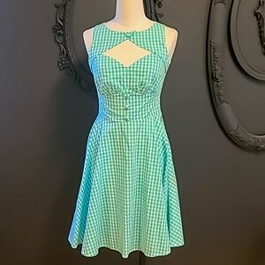 Voodoo vixen Checker print dress